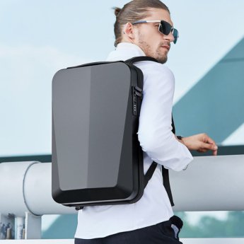 Hard Shell Waterproof Men Travel Laptop Backpack