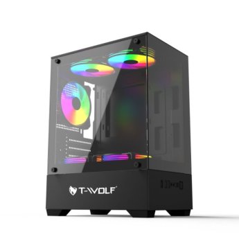 Ice Cooler X5 ARGB Desktop Gaming Case (T-wolf)