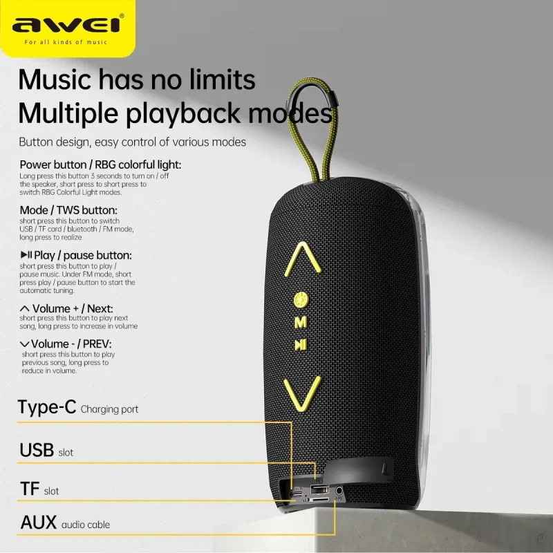 Awei KA32 Waterproof Bluetooth Speaker