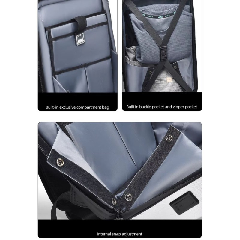 Hard Shell Waterproof Men Travel Laptop Backpack