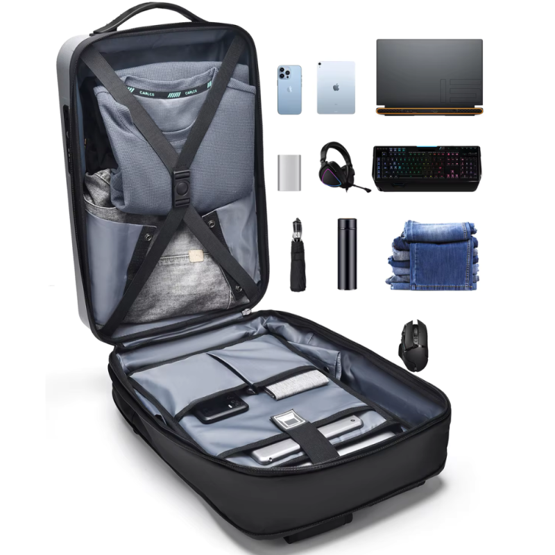 Hard Shell Waterproof Men Travel Laptop Backpack