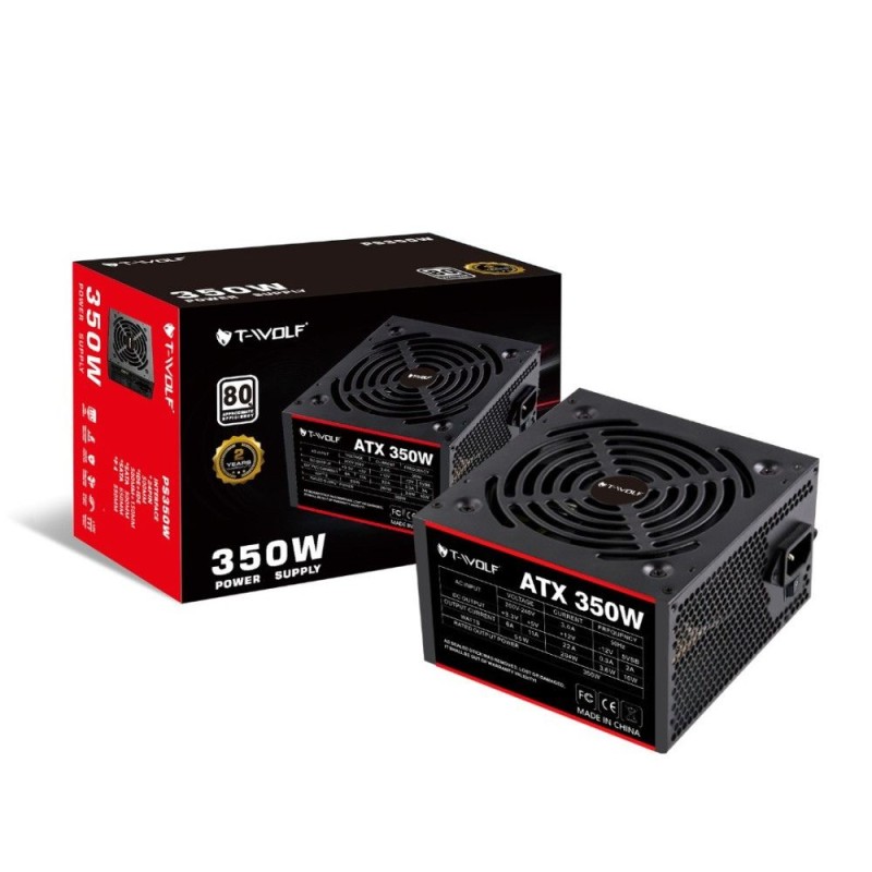 T-Wolf ATX 350W Power Supply With Power Cable