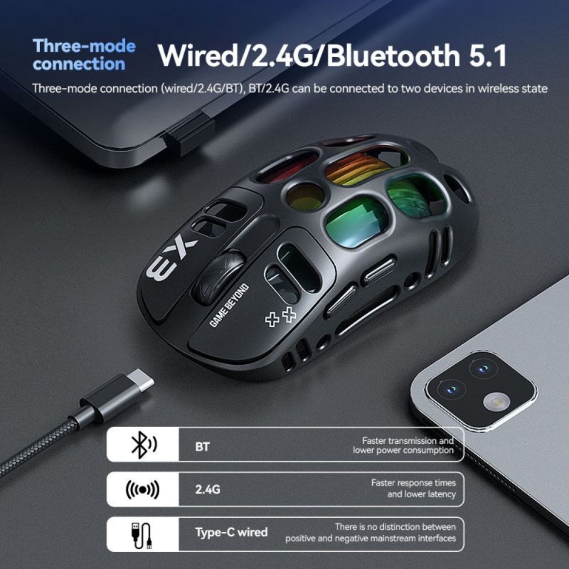 T-wolf X3 RGB (Multi Mode) Gaming Mouse