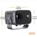 Advance A10-f800 Android Projector with 5g wi-fi Auto Electric focus