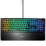KEYBOARD STEELSERIES APEX 3 RGB GAMING WITH MAGNETIC WRIST REST (64795)