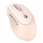 T-WOLF Q7 Rechargeable Dual Mode Wireless Mouse, MILK TEA